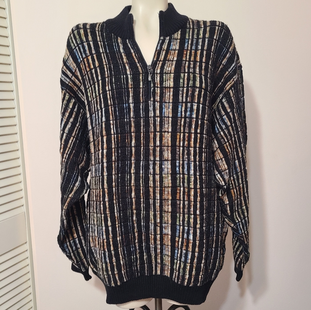Vintage grandpa style pullover sweater L